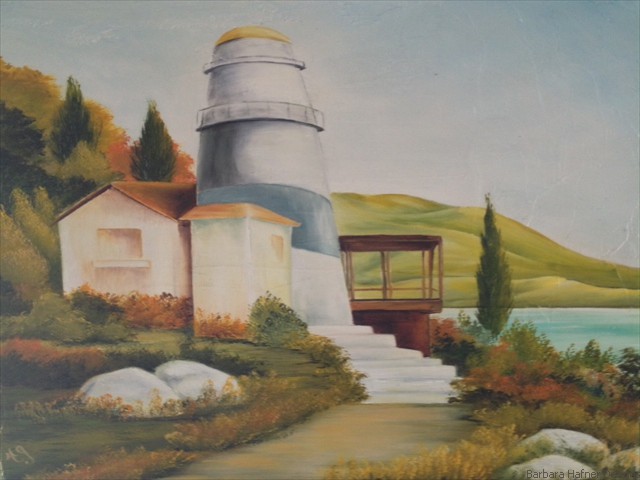 Lighthouse II<br/>Oil<br/>Maxine Gillilan