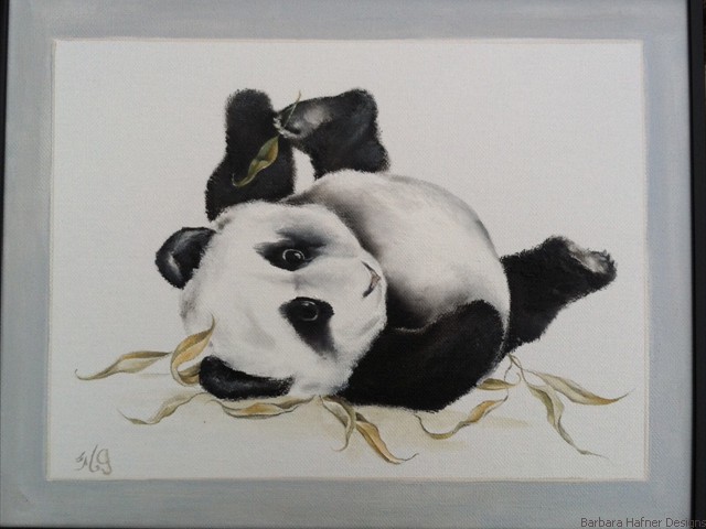 Baby Panda<br/>14" x 16"<br/>Maxine Gillilan