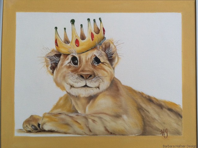 Lion Cub<br/>16" x 14"<br/>Maxine Gillilan