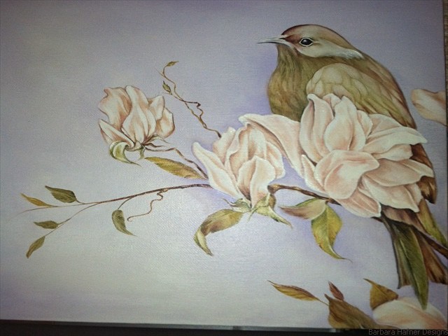 Magnolia Blossoms<br/>20" x 24"<br/>Maxine Gillilan