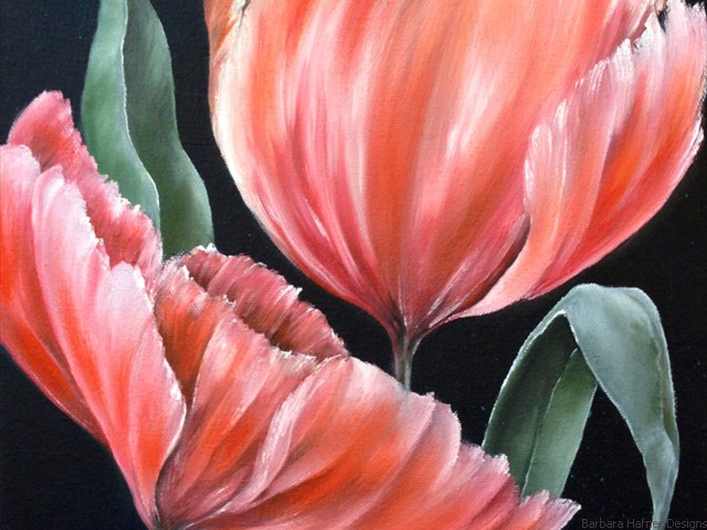 Pink Tulip<br/>11" x 14"<br/>Maxine Gillilan