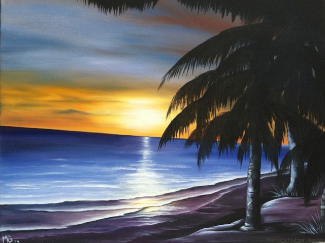 Sunset Shores<br/>18" x 24"<br/>Maxine Gillilan