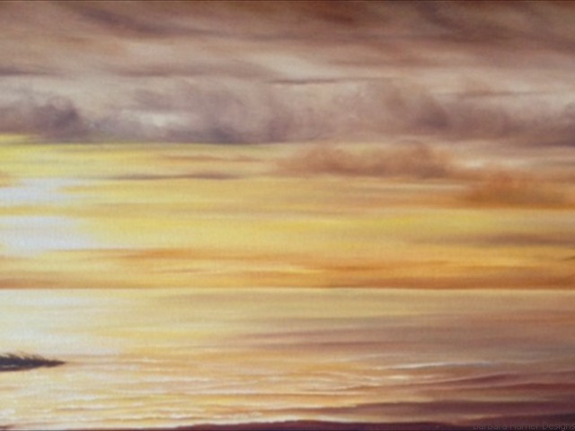 Sunset Beach V<br/>Oil<br/>Maxine Gillilan